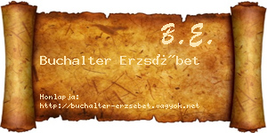 Buchalter Erzsébet névjegykártya