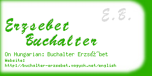 erzsebet buchalter business card